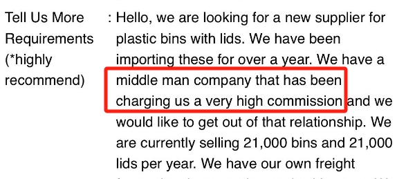 China sourcing agent for high commission fee