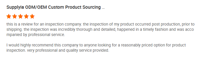 China inspection service review